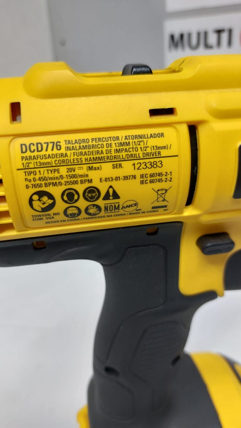 TALADRO ATORNILLADOR PERCUTOR INALÁMBRICO 20V DEWALT DCD776 - Multimarkperu