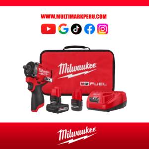 KIT DE LLAVE DE IMPACTO MILWAUKEE 256322, M12 FUEL DE 1/2"