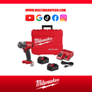 KIT DE LLAVE DE IMPACTO  DE TORQUE MEDIO M18  FUEL DE 1/2" MILWAUKEE 2962P22R