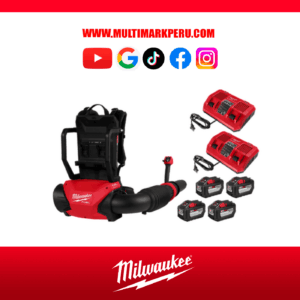 KIT DE SOPLADORA DE MOCHILA CON BATERIA DUAL M18 FUEL MILWAUKEE 300924HD