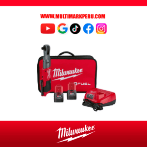 KIT DE LLAVE RATCHET M12 FUEL DE 1/2" CON 2 BATERIAS MILWAUKEE 255822