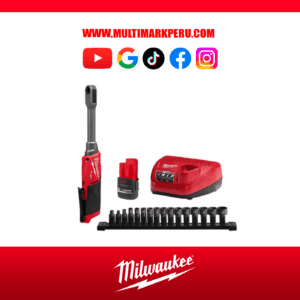 KIT DE LLAVE RACHET DE ALCANCE EXTENDIDO M12 FUEL INSIDER (CARGADOR+BATERIA) MILWAUKEE 305021
