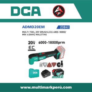 MULTI-TOOL DCA 20V BRUSHLESS 6000-18000/  MIN 4.0AHX2 MALETING, ADMD20EM