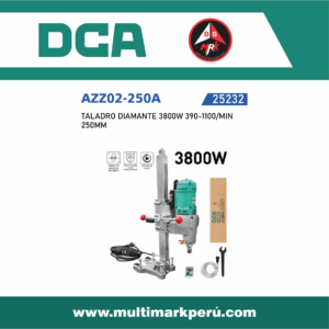 TALADRO DIAMANTE 3800W 390-1100/MIN  250MM,  AZZ02-250A