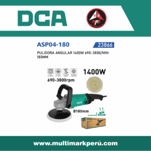 PULIDORA ANGULAR DCA, 1400W 690-3800/MIN  180MM,  ASP04-180