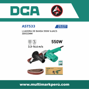 LIJADORA DE BANDA DCA, 550W 16.6M/S  30X533MM, AST533S