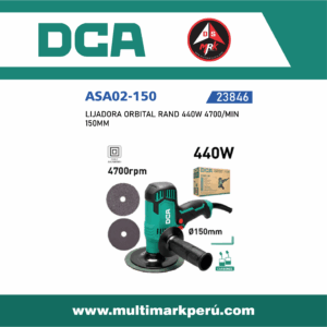 LIJADORA ORBITAL RAND 440W 4700/MIN  150MM, ASA02-150