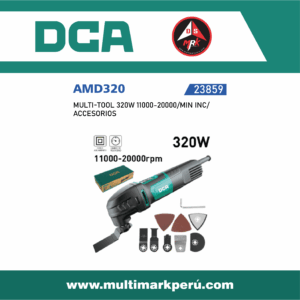 MULTI-TOOL DCA, 320W 11000-20000/MIN INC/  ACCESORIOS, AMD320