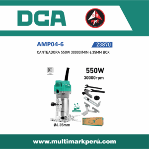 CANTEADORA DCA, 550W 30000/MIN 6.35MM BOX, AMP04-6
