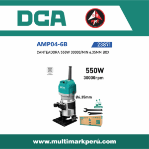 CANTEADORA DCA, 550W 30000/MIN 6.35MM BOX, AMP04-6B