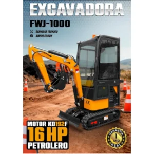 Excavadora khomander mínimo 16 hp tecnologia alemana
