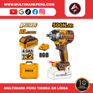 Llave  de impacto INGCO 20V  500Nm CIWLI2050