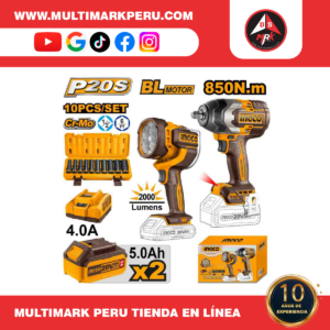 Kit INGCO combinado inalámbrico de 2  PCS CIWLI20851  Y CWLI2088, COSLI241181