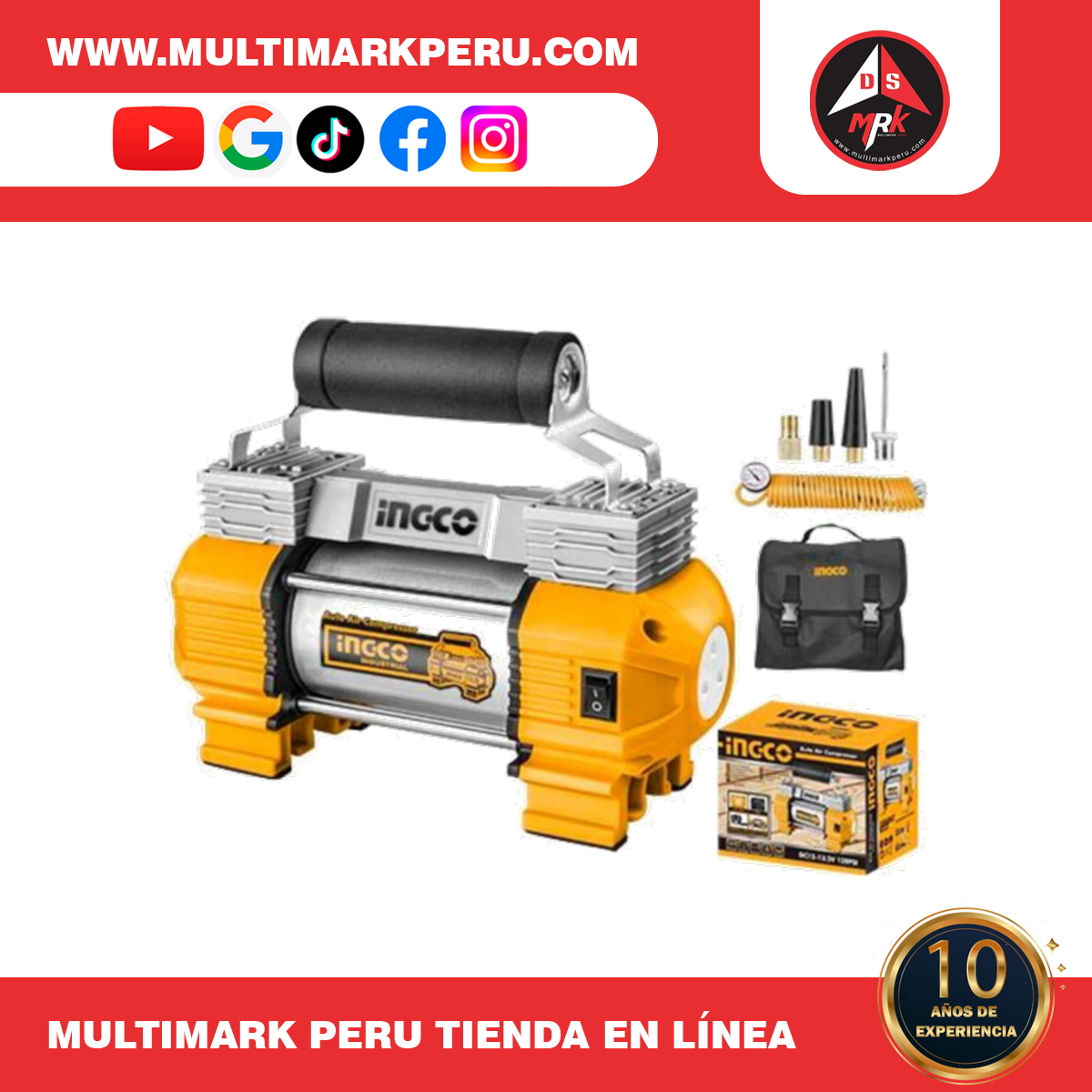 Compresor de aire automático 12V18A, AAC2508