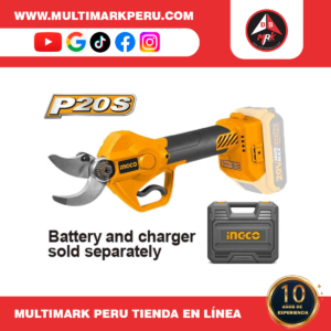 TIJERA INGCO PODA  P20S BATERIA  20V, CSSLI2001