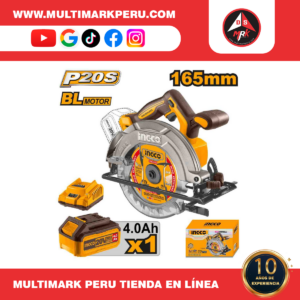 SIERRA  CIRCULAR 20V  165MM  +1BAT+1CARGADOR, CSLI16521