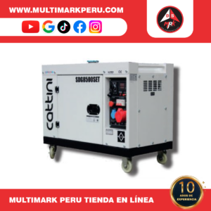 GENERADOR CATTINI DIESEL SUPER SILENCIOSO TRIFASICO 7KW , 334SDG850SET
