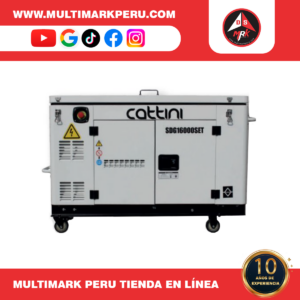 GENERADOR CATTINI DIESEL SUPER SILENCIOSO TRIFASICO 10KW , 334SDG160SET