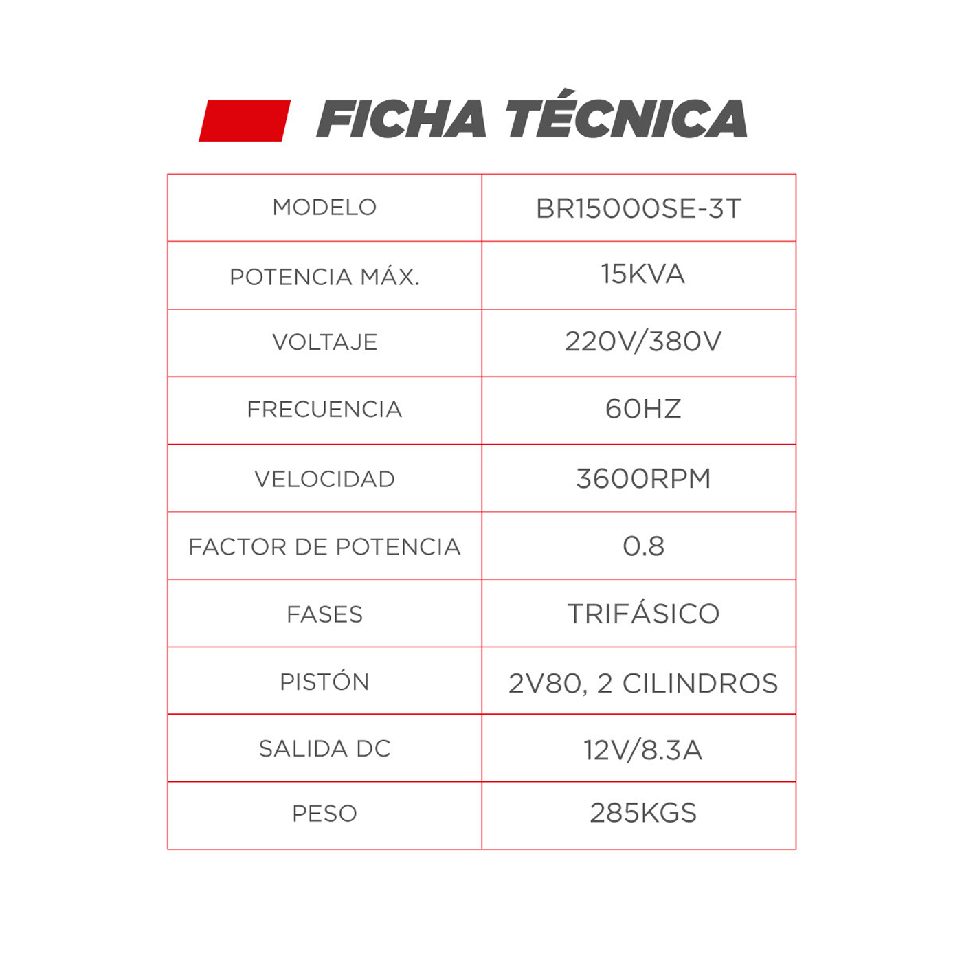 GENERADOR BARI ENCAPSULADO 15KVA, BR15000SE-3T – vista 2