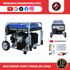 GENERADOR BARI GASOLINERO 6.5KW, MAT6500EK