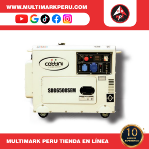 GENERADOR CATTINI DIESEL SUPER SILENCIOSO MONOFASICO 5.5KW , 334SDG65SEM