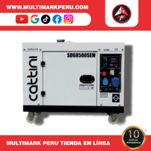 GENERADOR CATTINI DIESEL SUPER SILENCIOSO MONOFASICO 7KW , 334SG850SEM
