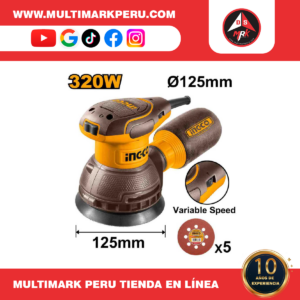 LIJADORA  ROTATIVA 320W  125MM