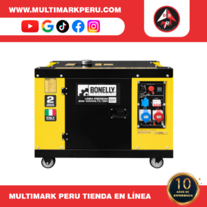 GENERADOR BONELLY DIESEL SILENCIOSO 7KW TRIFÁSICO 380V