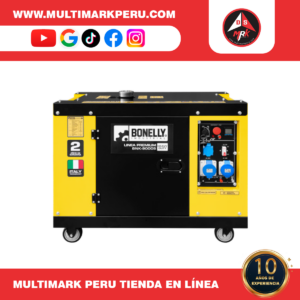 GENERADOR BONELLY DIESEL SILENCIOSO 8KW MONOFÁSICO 220V