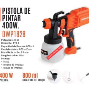 Pistola de Pintar Daewoo DWP1828 400 W – Multimark Perú