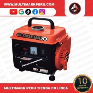 Generador Portátil Daewoo GDA980‑7 | 750 W | Motor 2 Tiempos