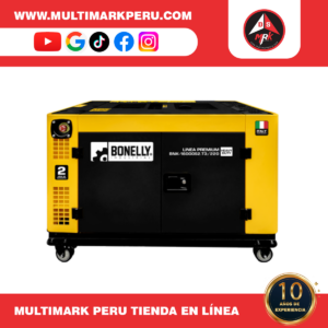 GENERADOR BONELLY DIESEL SILENCIOSO 12KW TRIFÁSICO 220V
