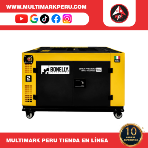 GENERADOR BONELLY DIESEL SILENCIOSO 12KW MONOFÁSICO 220V