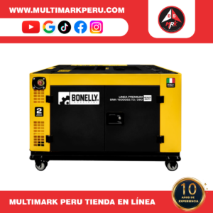 GENERADOR BONELLY DIESEL SILENCIOSO 12KW TRIFÁSICO 380V