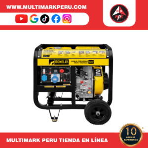 GENERADOR BONELLY DIESEL ABIERTO 7KW MONOFÁSICO 220V