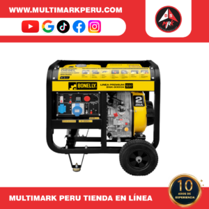 GENERADOR BONELLY DIESEL ABIERTO 6KW MONOFÁSICO 220V
