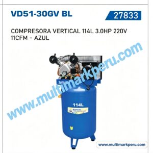 Compresora Safari 114 Litros 3.0HP 220V — VD51-30GV BL