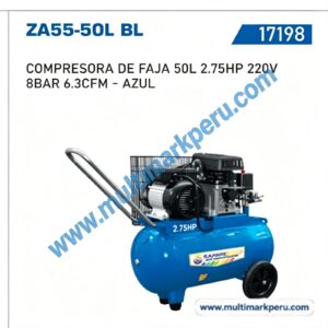 Compresora de Faja Safari 50 Litros 2.75HP — ZA55-50L BL